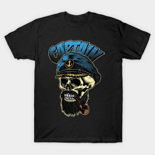 Captain Sailor Man Skull T-Shirt